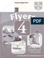 Cambridge Flyers 4 2017 Authentic Exemination Papers Answer Booklet Key