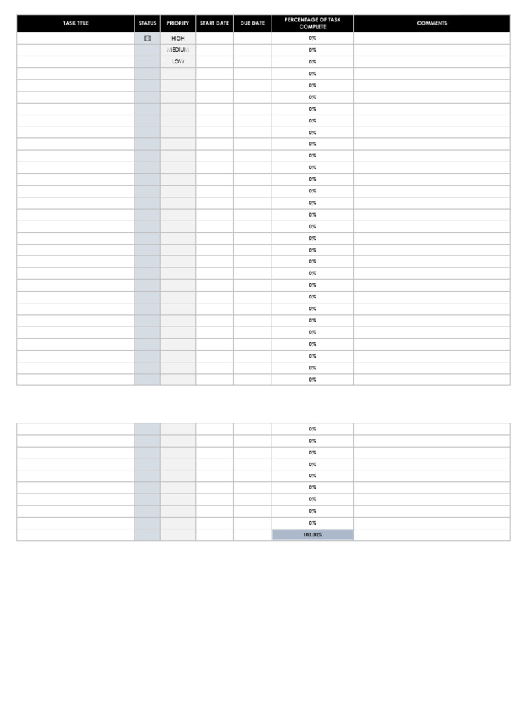 IC Task Tracker Template 8624 Updated | PDF