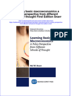 Download textbook Learning Basic Macroeconomics A Policy Perspective From Different Schools Of Thought First Edition Snarr ebook all chapter pdf 