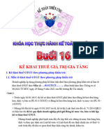 TÀI LIỆU BUỔI 16 - THUẾ GIÁ TRỊ GIA TĂNG (Phần 2) - KHÓA HỌC THỰC HÀNH KẾ TOÁN THUẾ