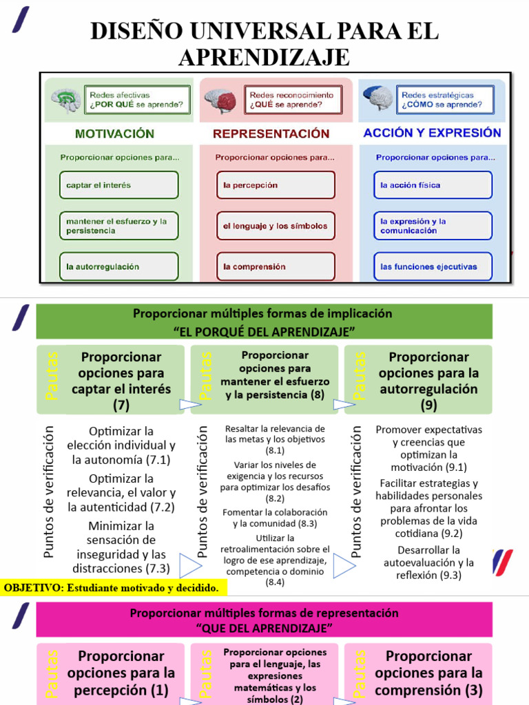 Principios Dua | PDF | Aprendizaje | Comunicación