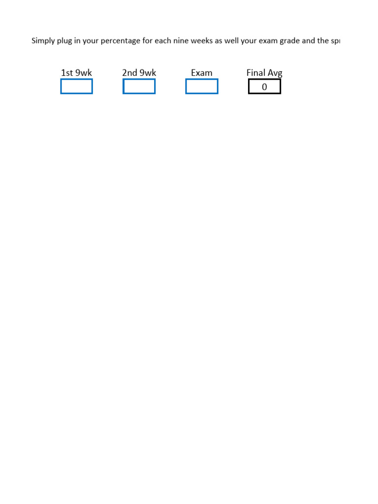 Grade Calculator | PDF | Teaching Methods & Materials | Science ...