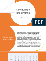 Perhitungan Bioekivalensi 2021