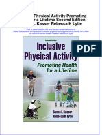 Full Chapter Inclusive Physical Activity Promoting Health For A Lifetime Second Edition Susan L Kasser Rebecca K Lytle PDF