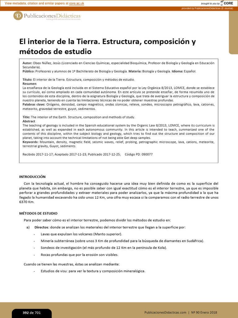 235854511 | PDF | Tierra | Roca (geología)