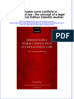 Download textbook Irresolvable Norm Conflicts In International Law The Concept Of A Legal Dilemma First Edition Valentin Jeutner ebook all chapter pdf 