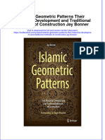 Textbook Islamic Geometric Patterns Their Historical Development and Traditional Methods of Construction Jay Bonner Ebook All Chapter PDF