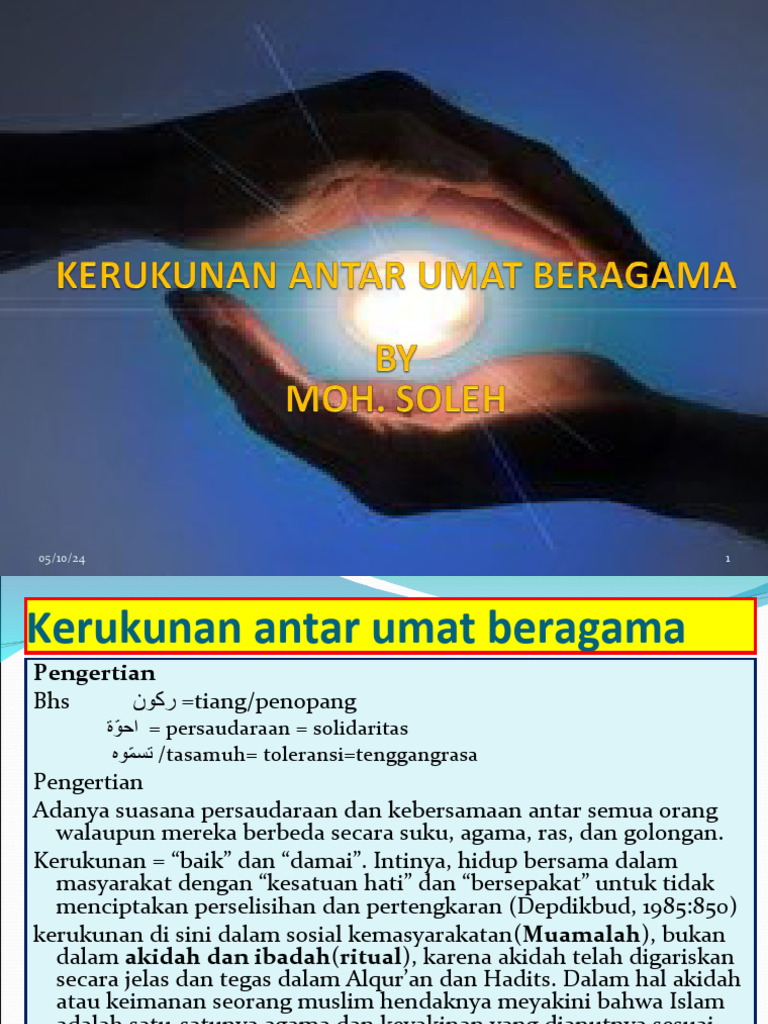 Kerukunan Antar Umat Beragama | PDF