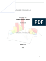 Actividad de Aprendizaje No. 03: Estadistica Y Probabilidad