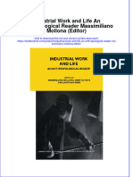 Full Chapter Industrial Work and Life An Anthropological Reader Massimiliano Mollona Editor PDF