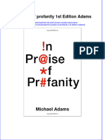 Textbook in Praise of Profanity 1St Edition Adams Ebook All Chapter PDF
