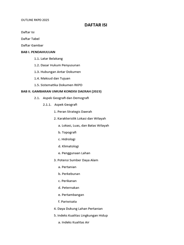 RKPD 2025: Rencana Pembangunan Daerah | PDF