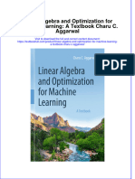 Download pdf Linear Algebra And Optimization For Machine Learning A Textbook Charu C Aggarwal ebook full chapter 