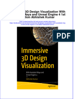 Full Chapter Immersive 3D Design Visualization With Autodesk Maya and Unreal Engine 4 1St Edition Abhishek Kumar PDF
