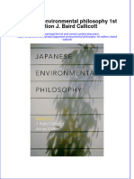 Textbook Japanese Environmental Philosophy 1St Edition J Baird Callicott Ebook All Chapter PDF