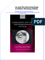 Textbook James Joyce and The Phenomenology of Film First Edition Hanaway Oakley Ebook All Chapter PDF