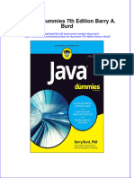 Textbook Java For Dummies 7Th Edition Barry A Burd Ebook All Chapter PDF