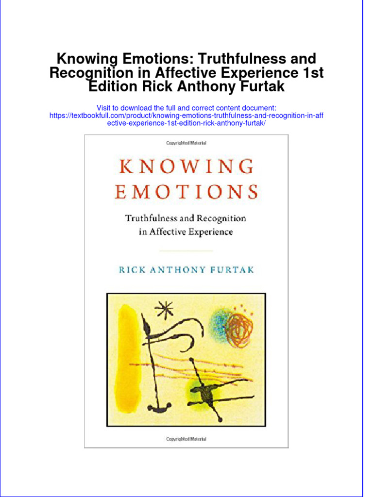 Textbook Knowing Emotions Truthfulness and Recognition in Affective