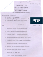 B.Tech. Machine Drawing Exam Questions