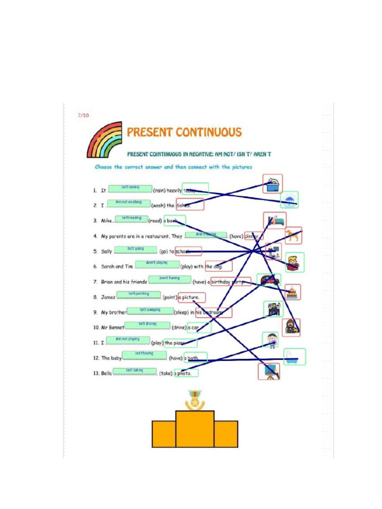 Present Continuous | PDF