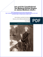 Download textbook John Adams And The Constitutional History Of The Medieval British Empire 1St Edition James Muldoon Auth ebook all chapter pdf 