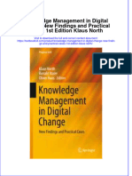 Textbook Knowledge Management in Digital Change New Findings and Practical Cases 1St Edition Klaus North Ebook All Chapter PDF
