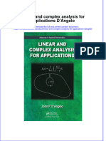 Download textbook Linear And Complex Analysis For Applications Dangelo ebook all chapter pdf 