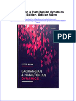 PDF Lagrangian Hamiltonian Dynamics First Edition Edition Mann Ebook Full Chapter