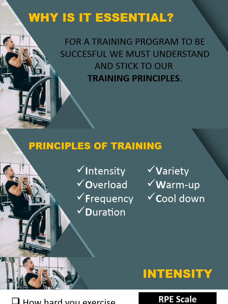 Key Training Principles Explained | PDF