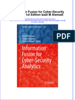 Download textbook Information Fusion For Cyber Security Analytics 1St Edition Izzat M Alsmadi ebook all chapter pdf 