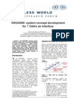 WIGWAM - System Concept Development For 1GBPS Air Interface