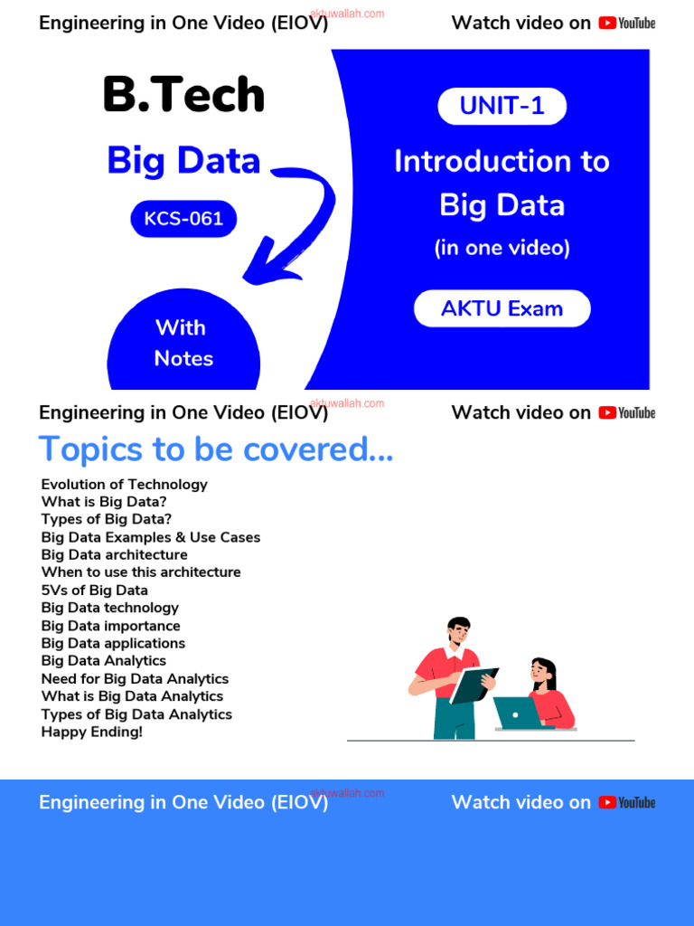 Unit 1 - Watermark | PDF | Big Data | Analytics