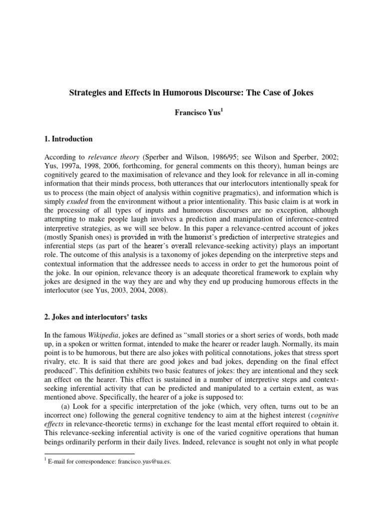 Case | PDF | Jokes | Communication