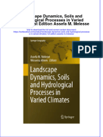 Textbook Landscape Dynamics Soils and Hydrological Processes in Varied Climates 1St Edition Assefa M Melesse Ebook All Chapter PDF