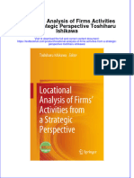 Download textbook Locational Analysis Of Firms Activities From A Strategic Perspective Toshiharu Ishikawa ebook all chapter pdf 