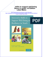 Download textbook Innovative Skills To Support Well Being And Resiliency In Youth 1St Edition Laser Maira ebook all chapter pdf 