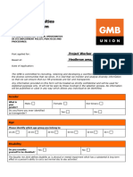 Equal Opportunities Monitoring Form