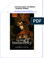 Textbook Lying and Insincerity 1St Edition Andreas Stokke Ebook All Chapter PDF