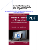 Full Chapter Inside The World of Computing Technologies Uses Challenges 1St Edition Vijayanand Ra PDF