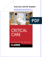 Download textbook Lange Critical Care John M Oropello ebook all chapter pdf 