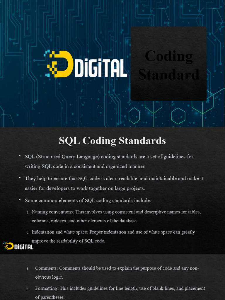 Coding Standard | PDF | Sql | Database Index