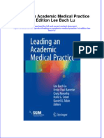 Textbook Leading An Academic Medical Practice 1St Edition Lee Bach Lu Ebook All Chapter PDF