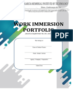WORK-IMMERSION Portfolio