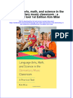 Textbook Language Arts Math and Science in The Elementary Music Classroom A Practical Tool 1St Edition Kim Milai Ebook All Chapter PDF