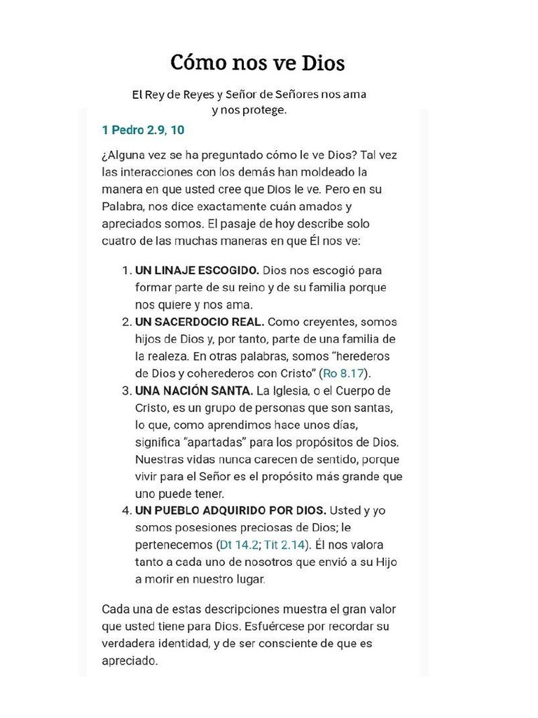 Como Nos Ve Dios Pdf