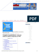 Triangles Et Quadrilatères - Cours de Maths en 6ème en PDF