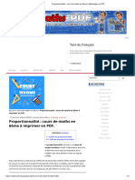 Proportionnalités - Cours de Maths en 6ème À Télécharger en PDF