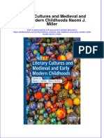 PDF Literary Cultures and Medieval and Early Modern Childhoods Naomi J Miller Ebook Full Chapter