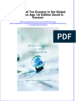 Textbook International Tax Evasion in The Global Information Age 1St Edition David S Kerzner Ebook All Chapter PDF