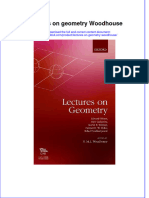 Textbook Lectures On Geometry Woodhouse Ebook All Chapter PDF